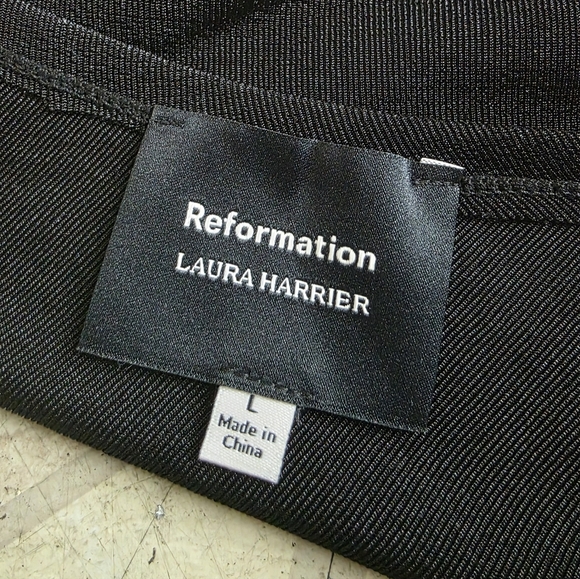 Reformation x Laura Harrier Black Maddie Knit One Shoulder Top - Picture 8 of 8